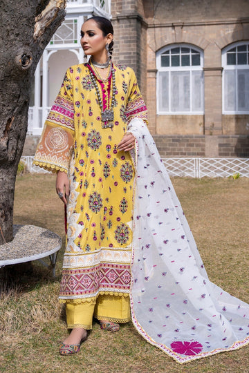 Ittehad | Hussan e Jahan Lawn | ORGANZA DUPATTA X02 - Pakistani Clothes for women, in United Kingdom and United States