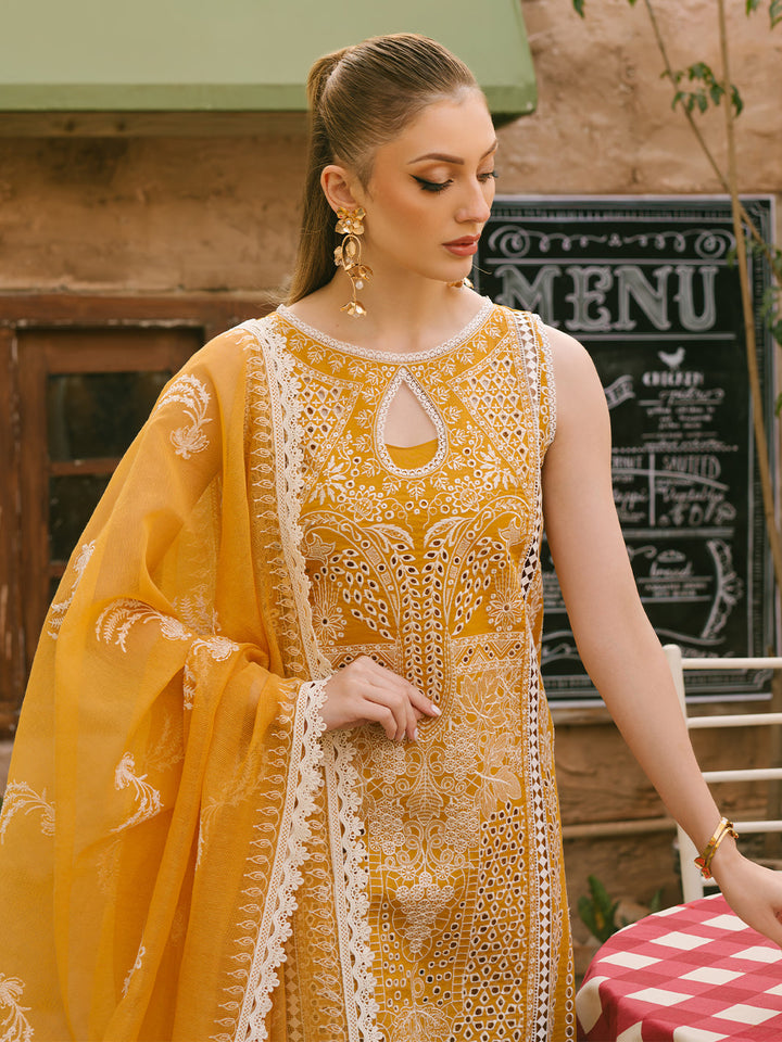 Mahnur | Mahrukh Eid Edit 24 | SUNFLOWER - Hoorain Designer Wear - Pakistani Ladies Branded Stitched Clothes in United Kingdom, United states, CA and Australia