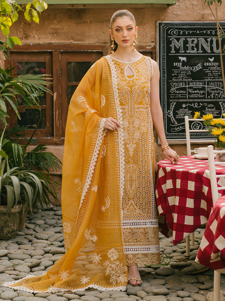 Mahnur | Mahrukh Eid Edit 24 | SUNFLOWER - Hoorain Designer Wear - Pakistani Ladies Branded Stitched Clothes in United Kingdom, United states, CA and Australia