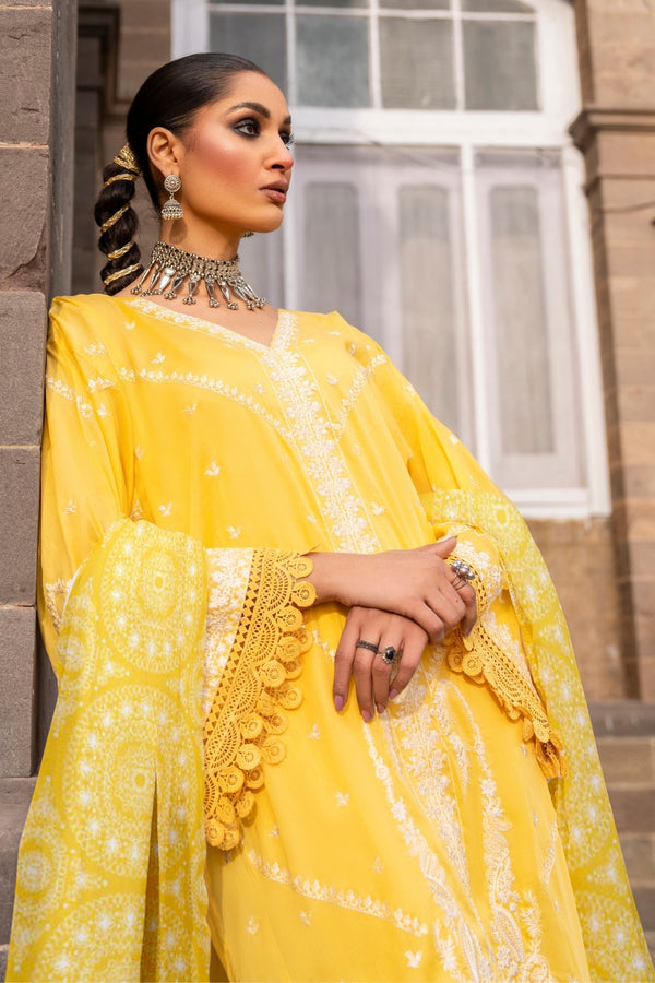 Ittehad | Hussan e Jahan Lawn | CHIFFON DUPATTA X02 - Pakistani Clothes for women, in United Kingdom and United States