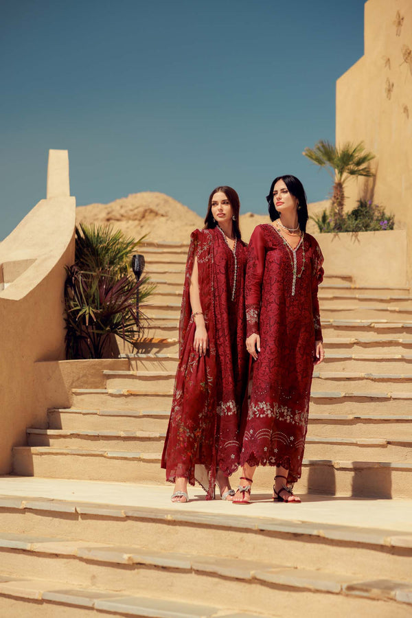 Noor by Saadia Asad | Eid Laserkari Lawn 24 | D1 - Hoorain Designer Wear - Pakistani Ladies Branded Stitched Clothes in United Kingdom, United states, CA and Australia