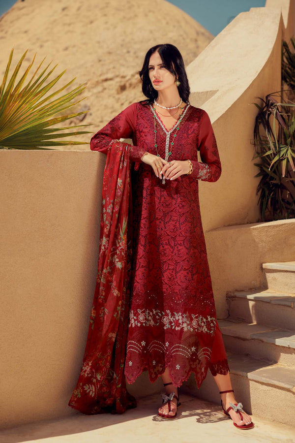 Noor by Saadia Asad | Eid Laserkari Lawn 24 | D1 - Hoorain Designer Wear - Pakistani Ladies Branded Stitched Clothes in United Kingdom, United states, CA and Australia
