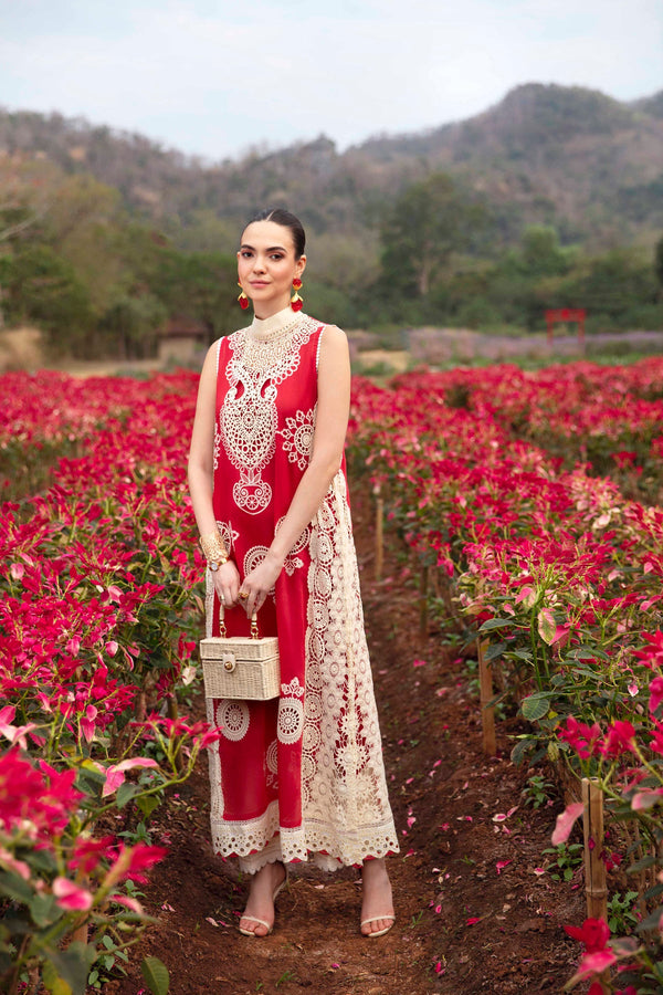 Sable Vogue | Luxury Lawn 24 | Carnelian - Hoorain Designer Wear - Pakistani Ladies Branded Stitched Clothes in United Kingdom, United states, CA and Australia