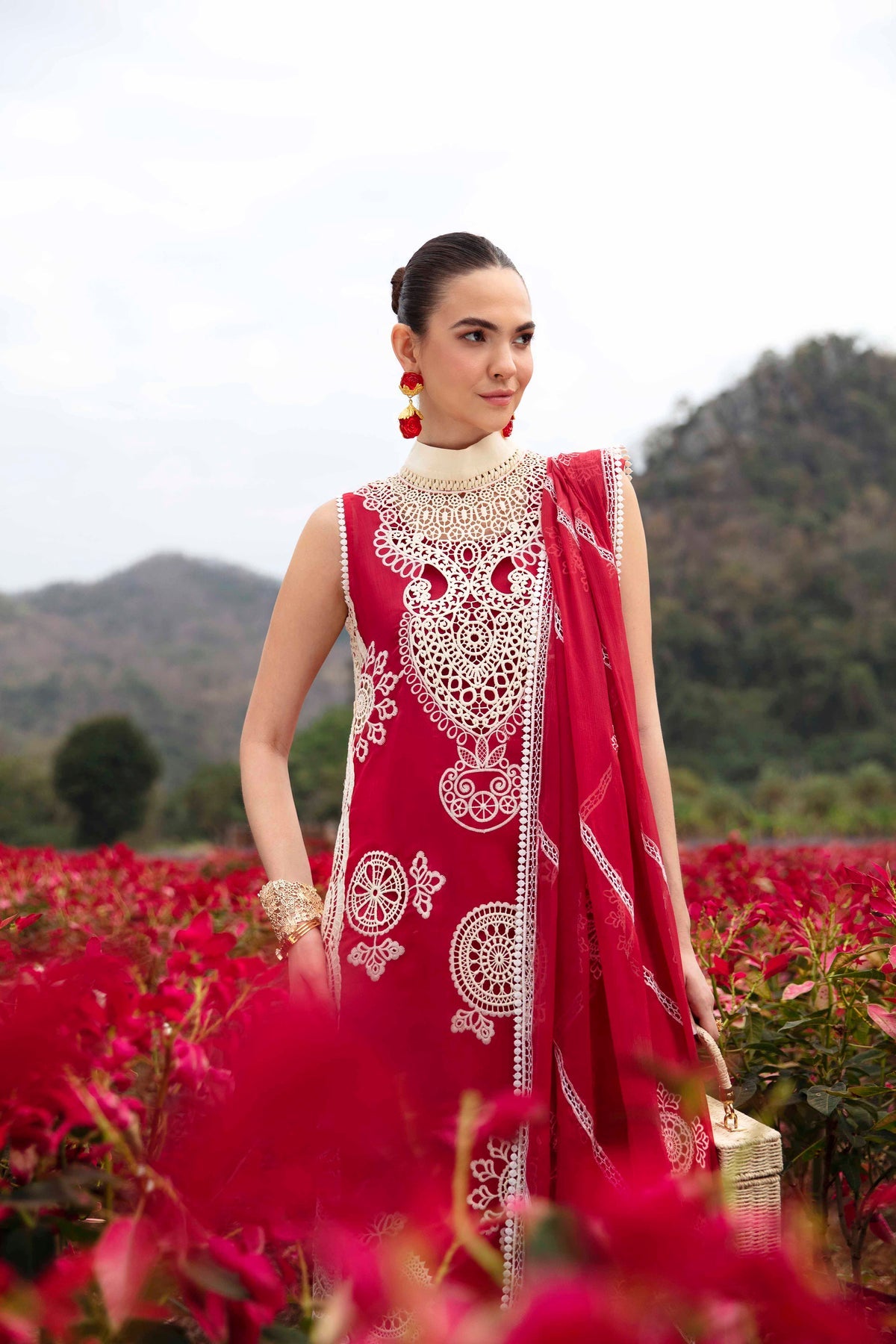 Sable Vogue | Luxury Lawn 24 | Carnelian - Pakistani Clothes for women, in United Kingdom and United States