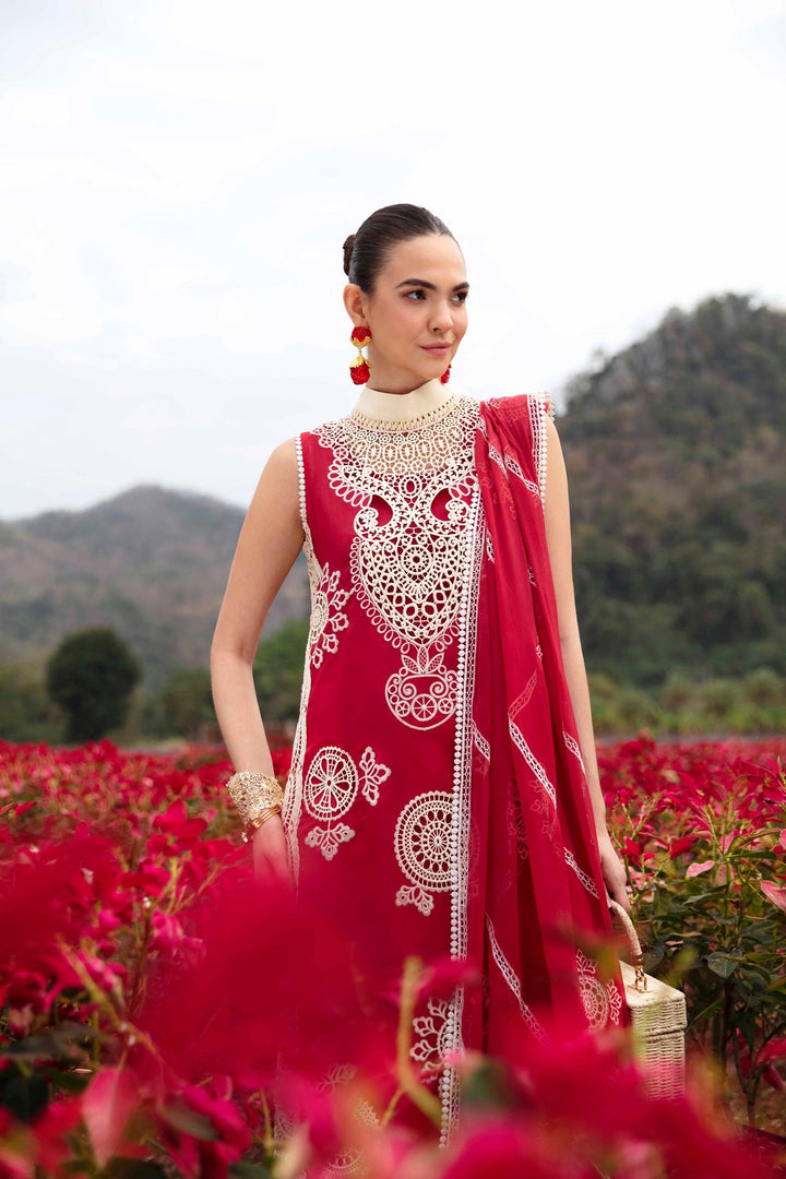 Sable Vogue | Luxury Lawn 24 | Carnelian - Hoorain Designer Wear - Pakistani Designer Clothes for women, in United Kingdom, United states, CA and Australia