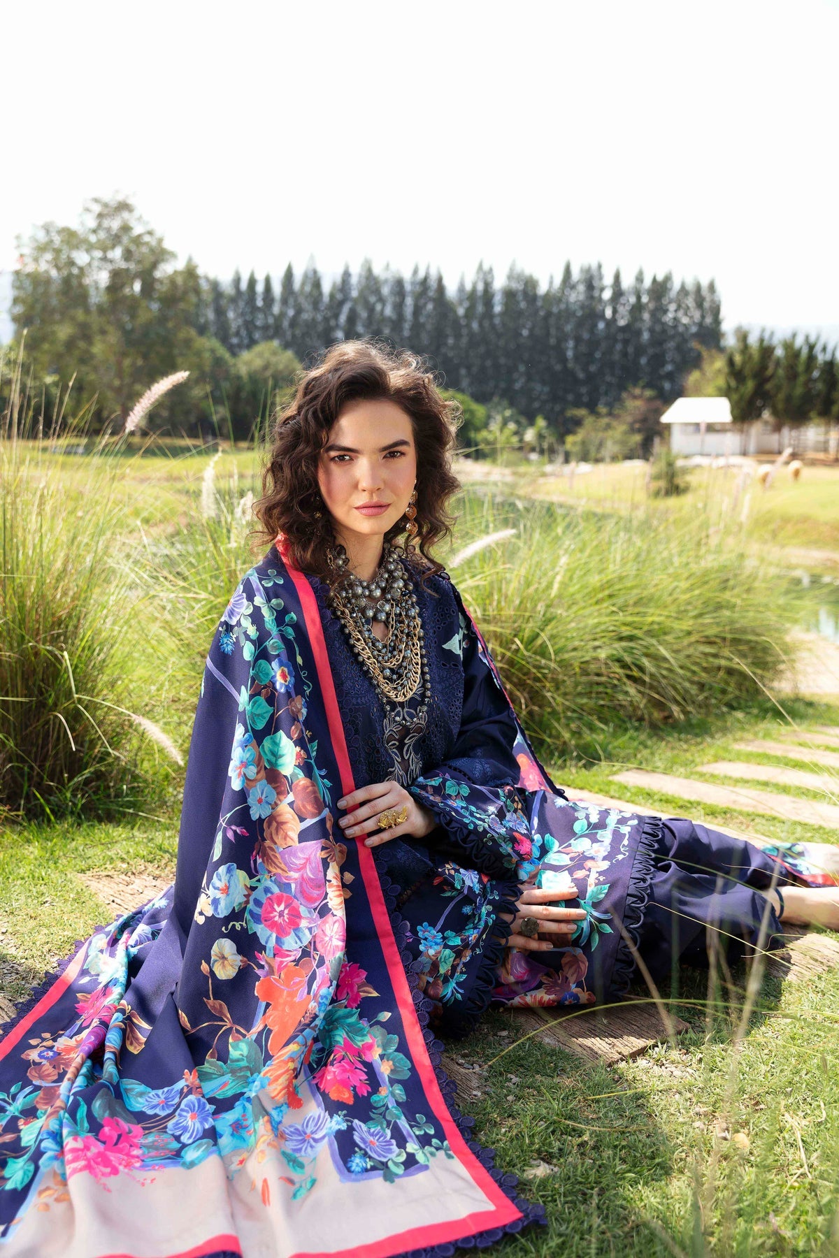 Sable Vogue | Luxury Lawn 24 | Blossom - Pakistani Clothes for women, in United Kingdom and United States