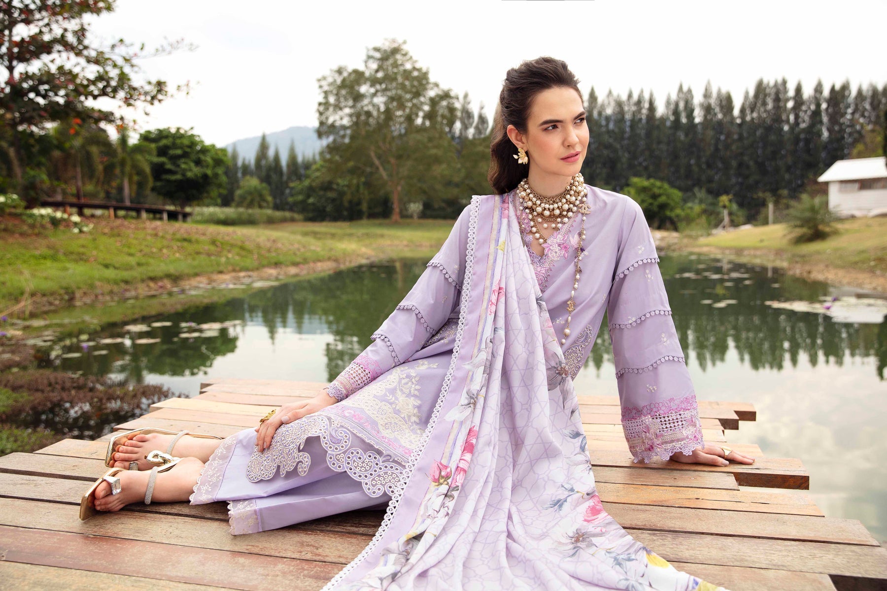 Sable Vogue | Luxury Lawn 24 | Aster - Pakistani Clothes for women, in United Kingdom and United States