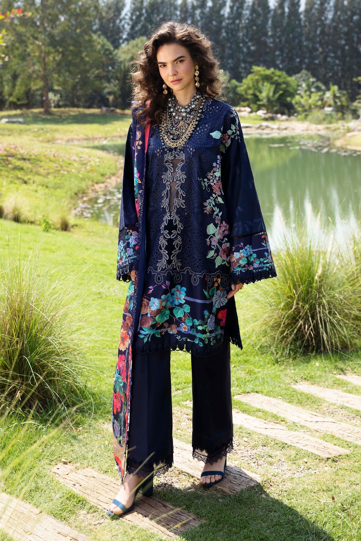 Sable Vogue | Luxury Lawn 24 | Blossom - Pakistani Clothes for women, in United Kingdom and United States