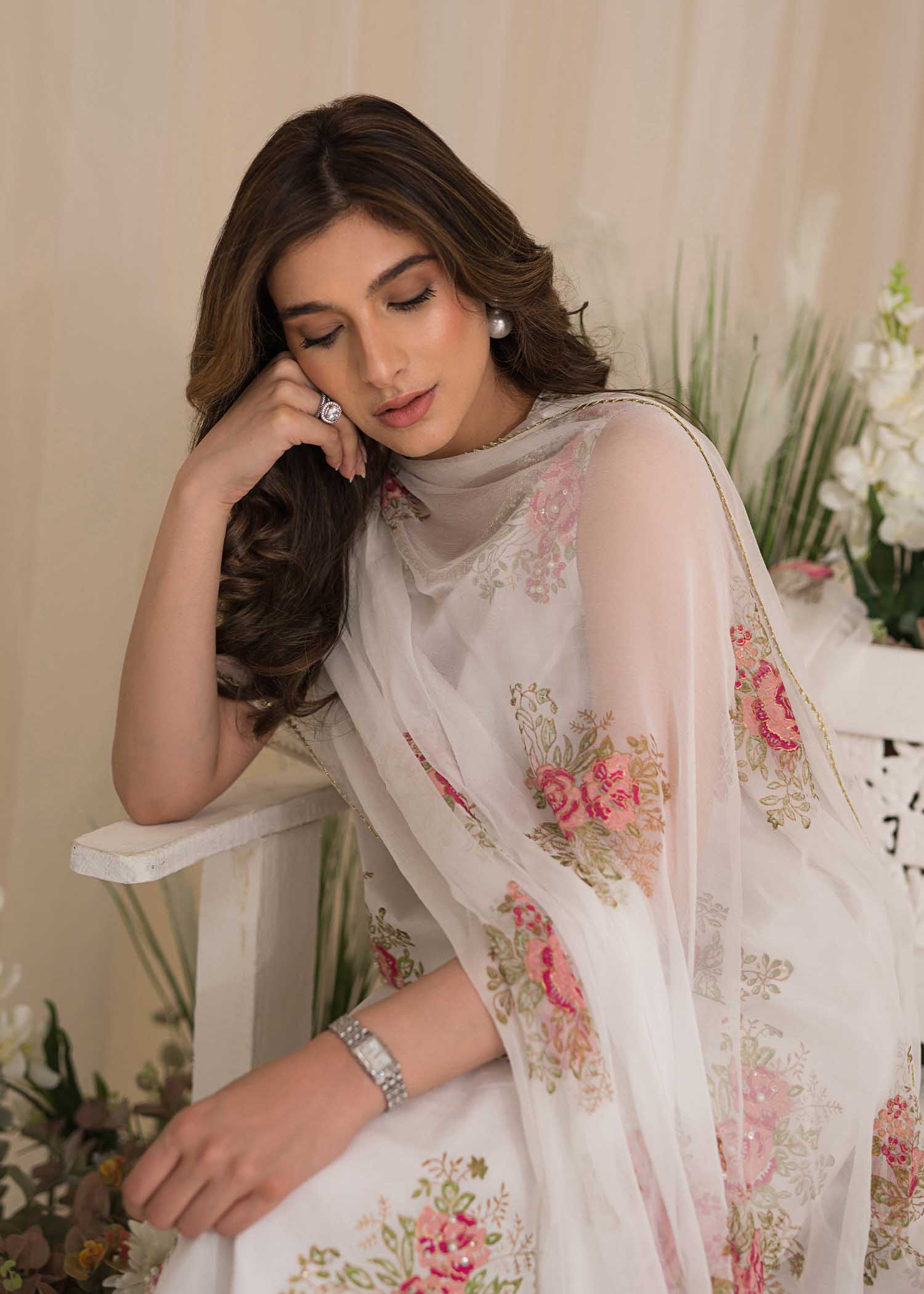 Sadaf Fawad Khan | Lyla Festive Pret | Tea Rose - Pakistani Clothes for women, in United Kingdom and United States