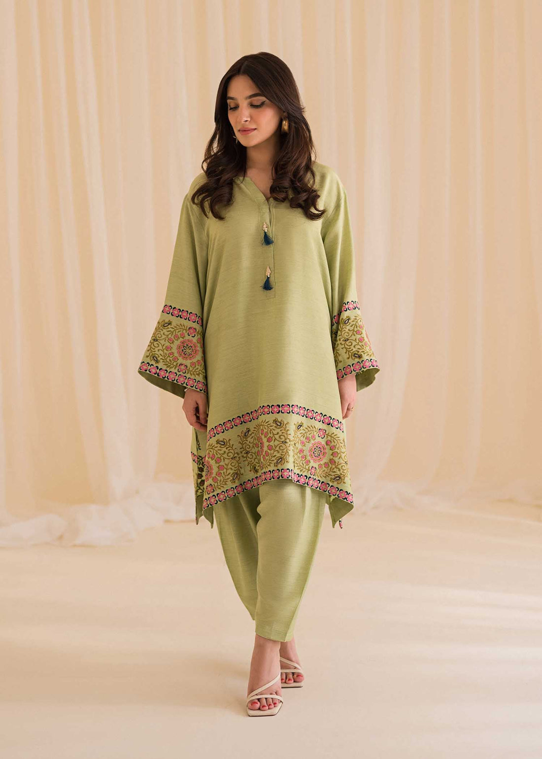 Sadaf Fawad Khan | Lyla Festive Pret | Moss - Pakistani Clothes for women, in United Kingdom and United States