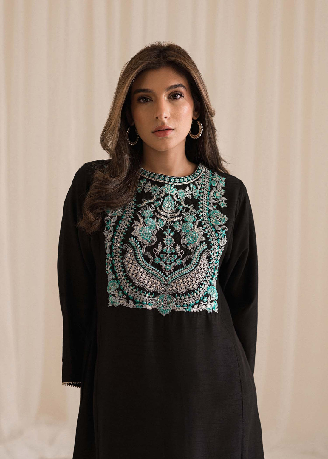 Sadaf Fawad Khan | Lyla Festive Pret | Black Pool - Pakistani Clothes for women, in United Kingdom and United States