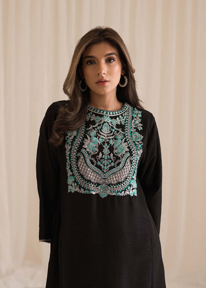 Sadaf Fawad Khan | Lyla Festive Pret | Black Pool - Hoorain Designer Wear - Pakistani Ladies Branded Stitched Clothes in United Kingdom, United states, CA and Australia