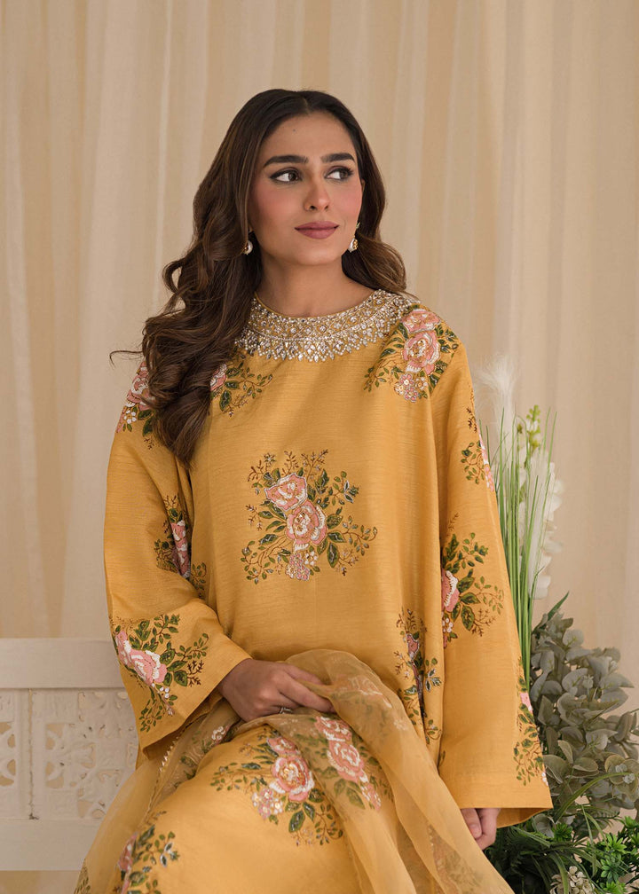 Sadaf Fawad Khan | Lyla Festive Pret | Lemon Zest - Hoorain Designer Wear - Pakistani Ladies Branded Stitched Clothes in United Kingdom, United states, CA and Australia