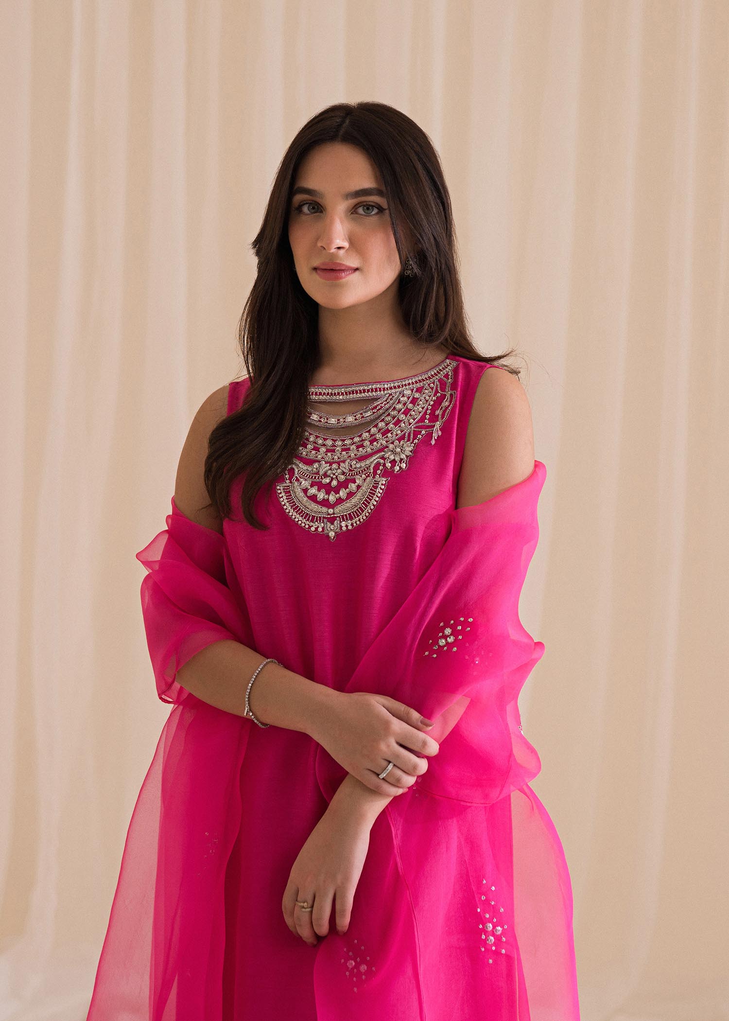 Sadaf Fawad Khan | Lyla Festive Pret | Vantine Fuchsia - Pakistani Clothes for women, in United Kingdom and United States