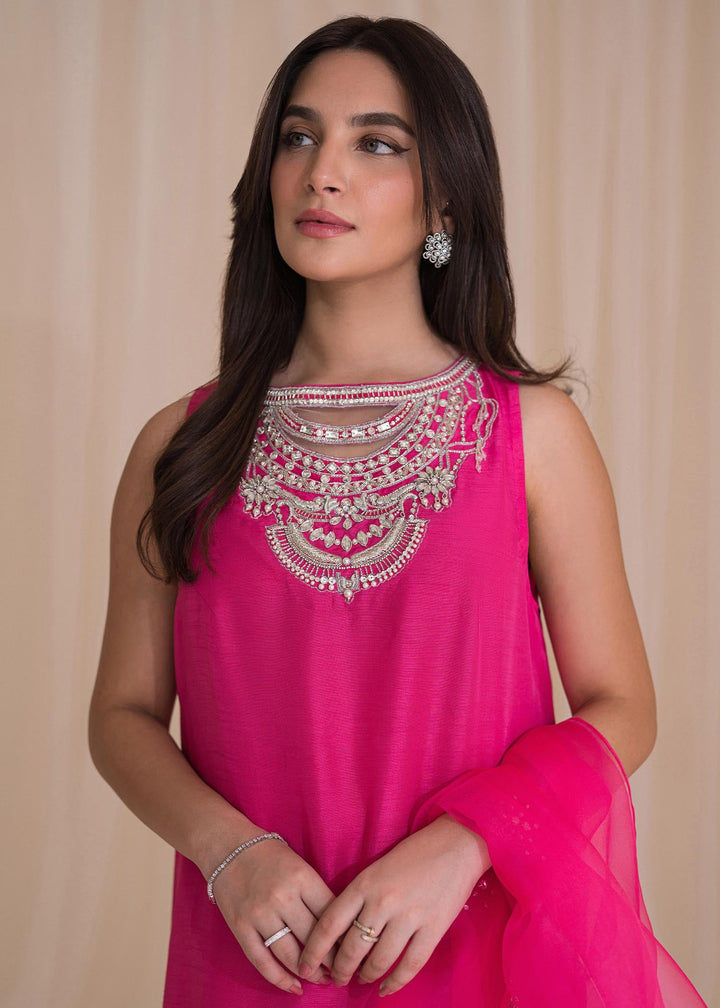 Sadaf Fawad Khan | Lyla Festive Pret | Vantine Fuchsia - Hoorain Designer Wear - Pakistani Ladies Branded Stitched Clothes in United Kingdom, United states, CA and Australia