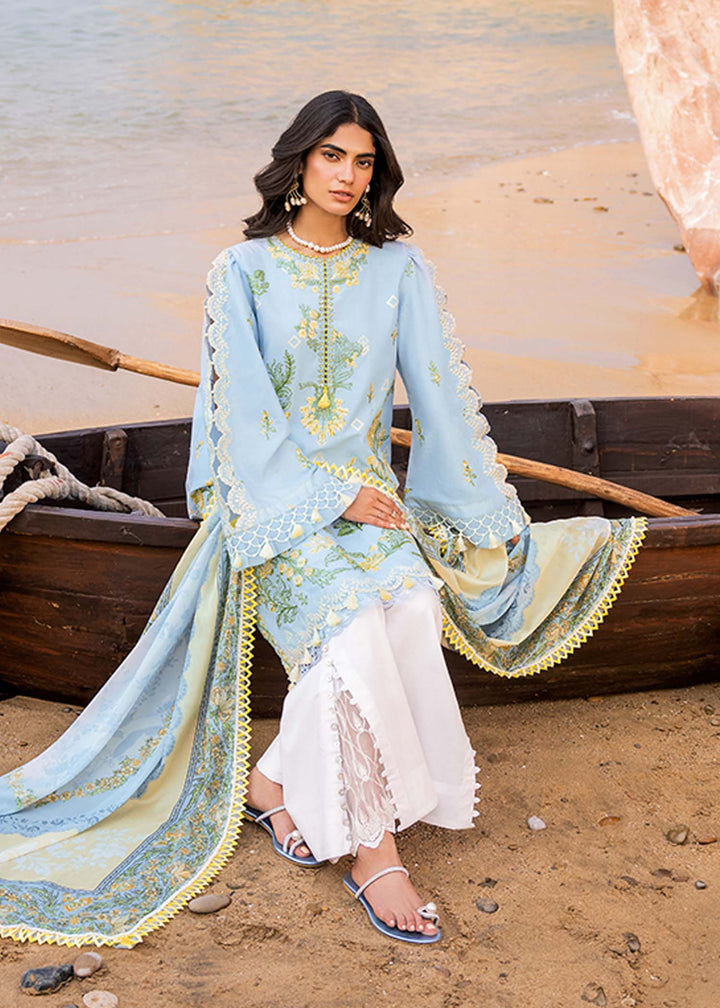 Sadaf Fawad Khan | Siraa Luxury Lawn 24| Amani (B) - Hoorain Designer Wear - Pakistani Designer Clothes for women, in United Kingdom, United states, CA and Australia