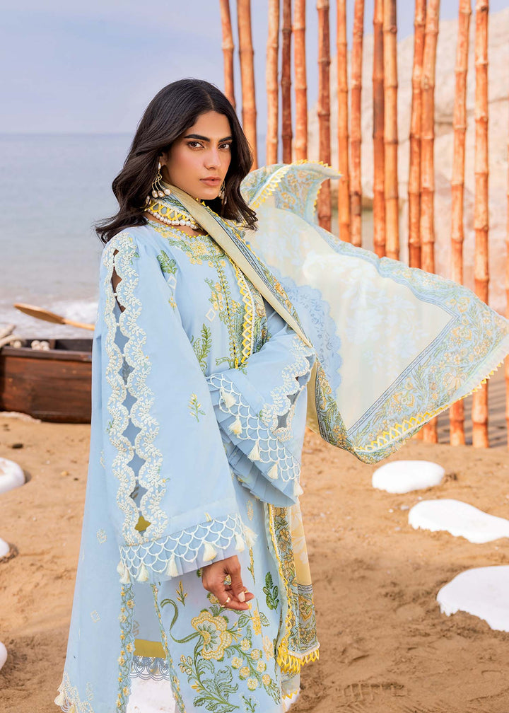 Sadaf Fawad Khan | Siraa Luxury Lawn 24| Amani (B) - Hoorain Designer Wear - Pakistani Designer Clothes for women, in United Kingdom, United states, CA and Australia