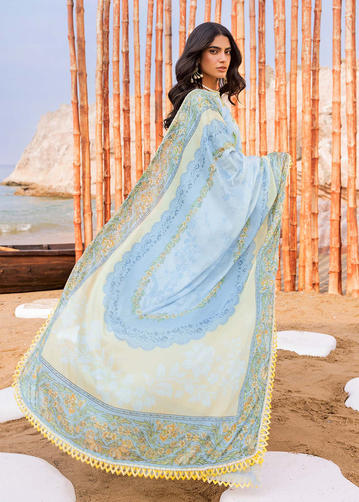 Sadaf Fawad Khan | Siraa Luxury Lawn 24| Amani (B) - Hoorain Designer Wear - Pakistani Designer Clothes for women, in United Kingdom, United states, CA and Australia