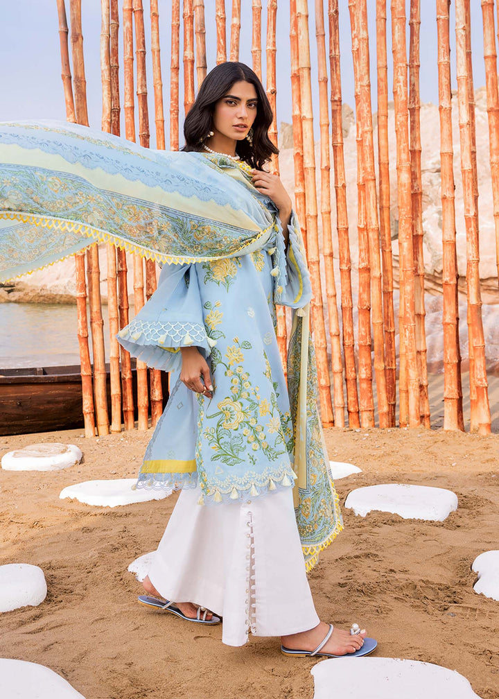Sadaf Fawad Khan | Siraa Luxury Lawn 24| Amani (B) - Hoorain Designer Wear - Pakistani Designer Clothes for women, in United Kingdom, United states, CA and Australia