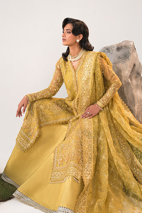 Saffron | Celeste Festive Edit 24 |  Elmira - Hoorain Designer Wear - Pakistani Ladies Branded Stitched Clothes in United Kingdom, United states, CA and Australia