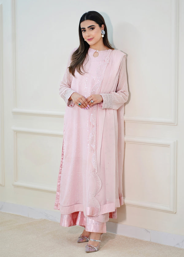 Sahane | Luxury Lawn and Formal Dresses | CT 12006-Fairy Fete Pink - LUXE PRET