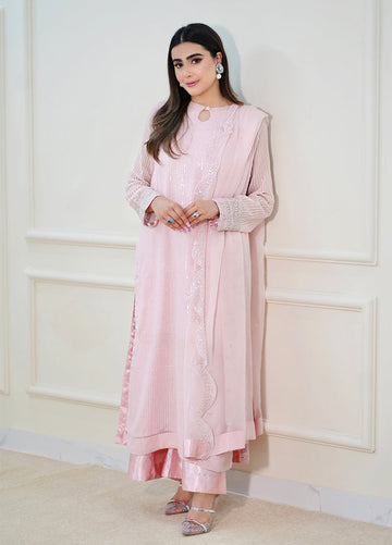 Sahane | Luxury Lawn and Formal Dresses | CT 12006-Fairy Fete Pink - LUXE PRET