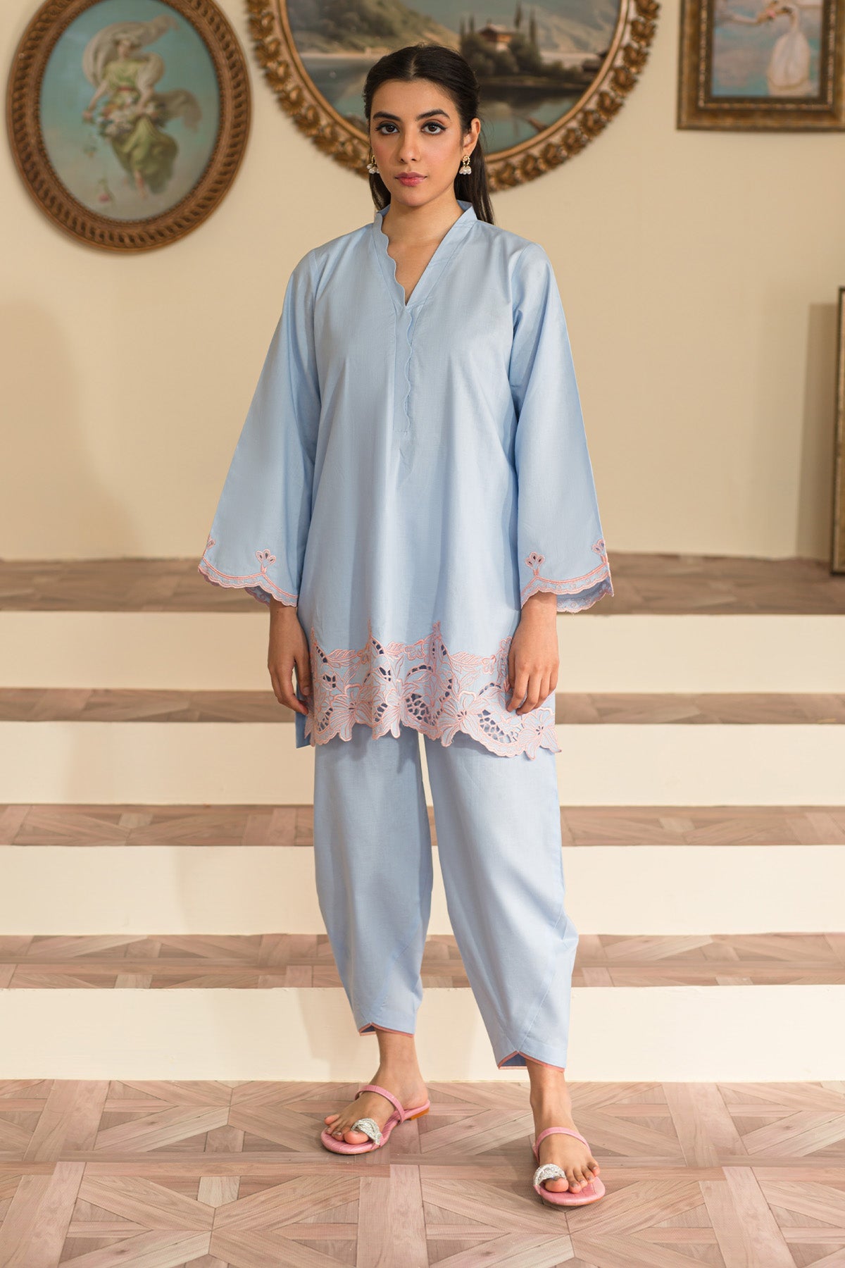 Sahar | Co Ord Sets |  Glacier Blue