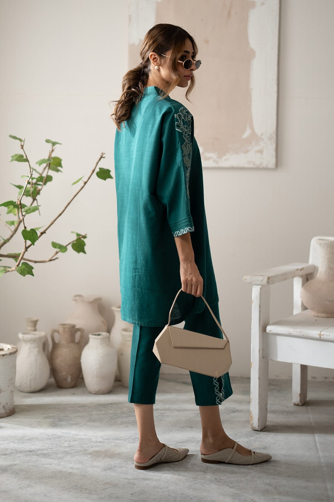 Sahar | Ready to Wear | Teal Ivy