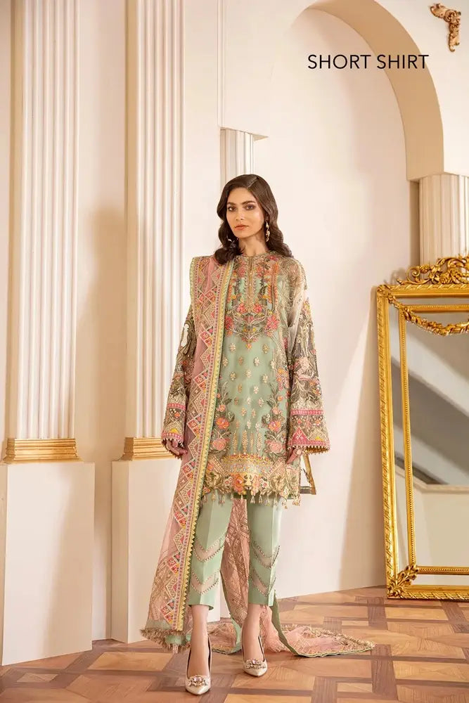 Baroque | Chantelle Chiffon Collection’21 | Capri Sea - Pakistani Clothes for women, in United Kingdom and United States