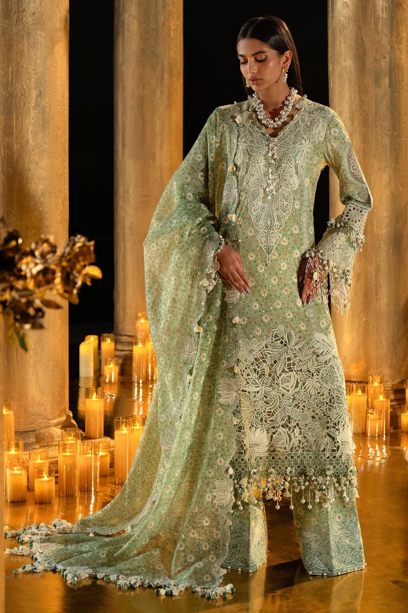 Sana Safinaz | Luxury Collection 24 | L241-005B-3CU - Pakistani Clothes for women, in United Kingdom and United States