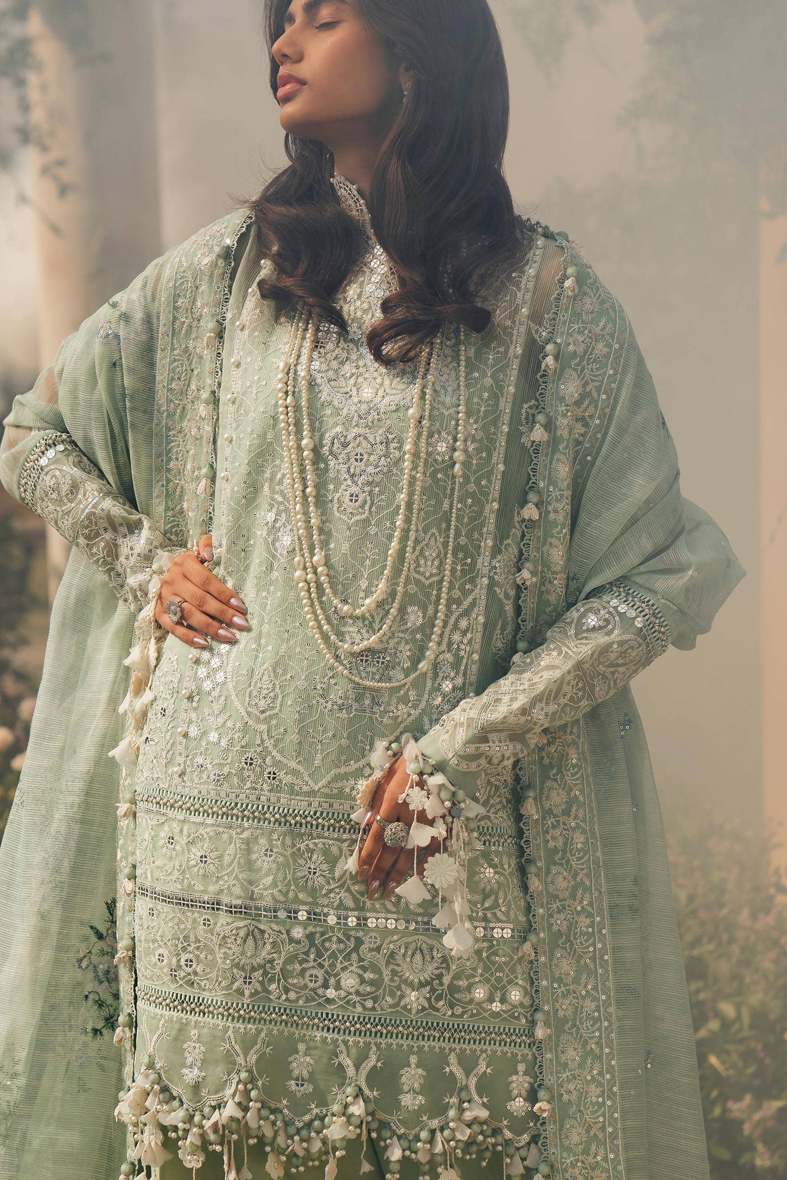 Sana Safinaz | Luxury Collection 24 | L241-006B-3CV - Pakistani Clothes for women, in United Kingdom and United States