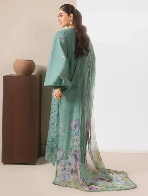 Elaf Premium | E Craft Chikankari 26 |EHC-1B WILLOW