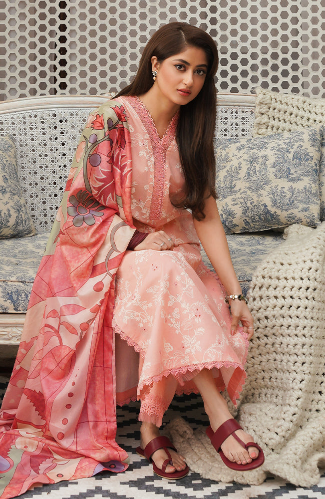 Seran | Afsanah Lawn 24 | Elnaz - Hoorain Designer Wear - Pakistani Ladies Branded Stitched Clothes in United Kingdom, United states, CA and Australia