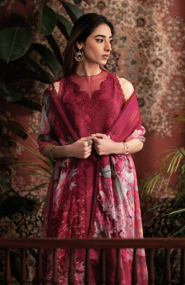 Seran | Afsanah Lawn 24 | Ruby - Hoorain Designer Wear - Pakistani Ladies Branded Stitched Clothes in United Kingdom, United states, CA and Australia