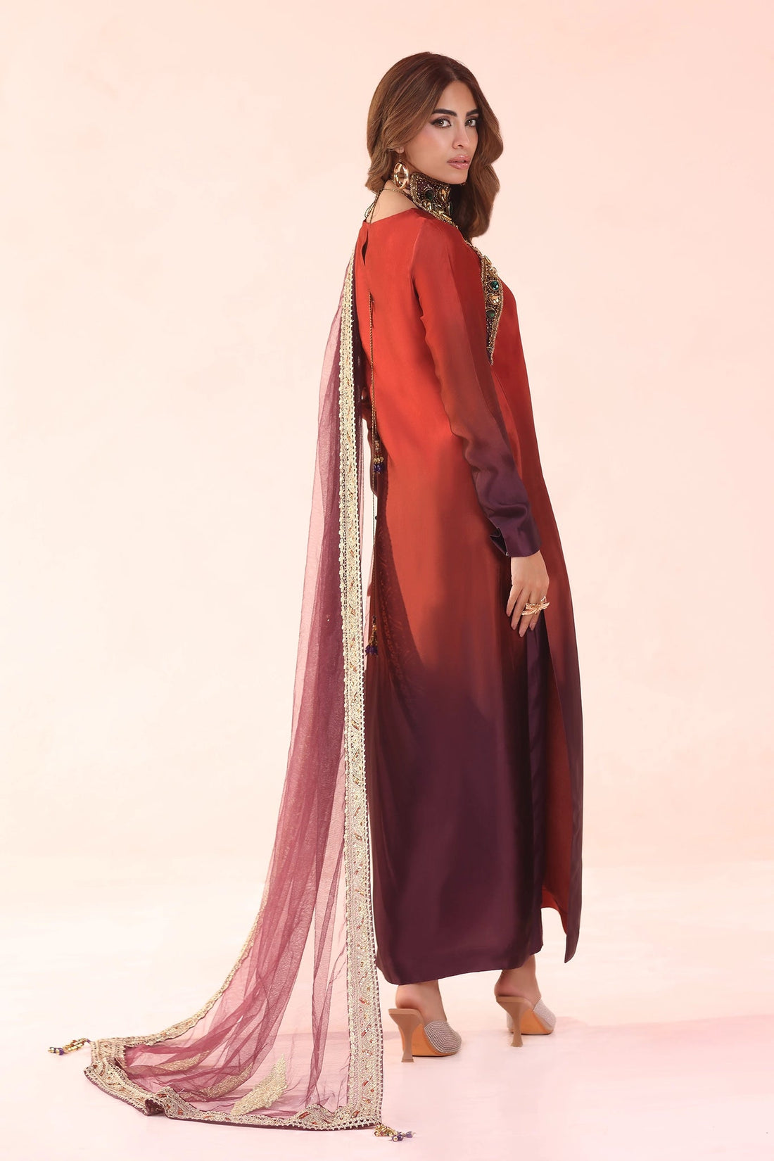 Musferah Saad | Eterna Formals | Sunset Ombre