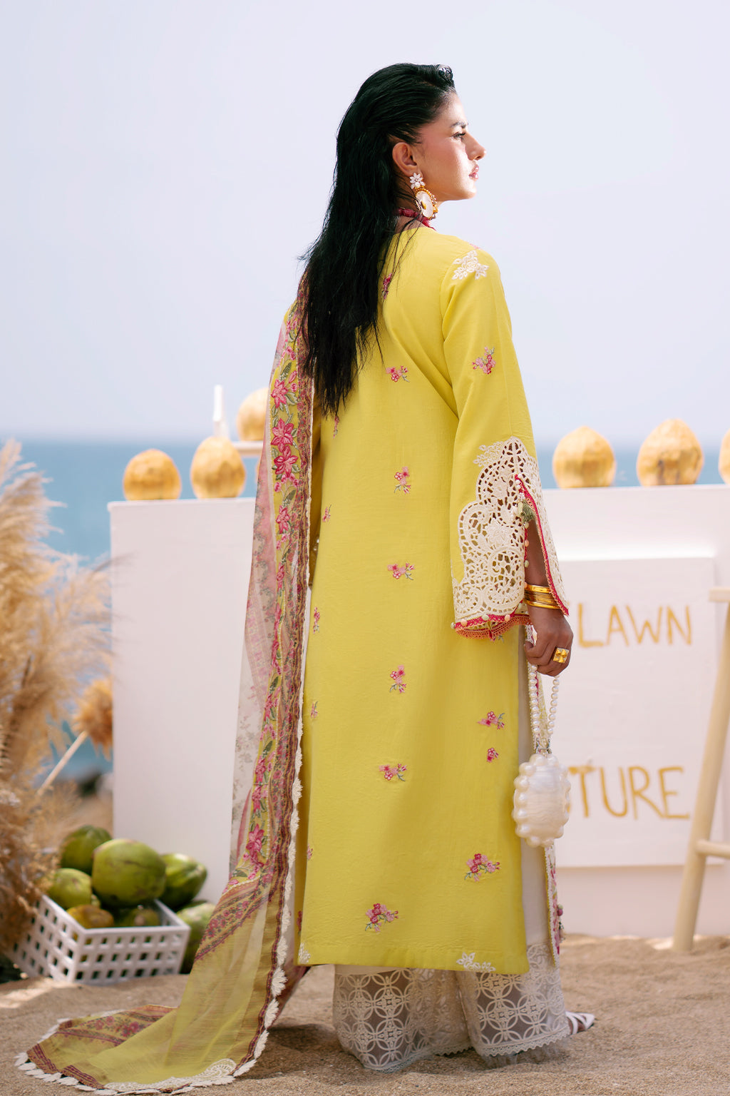 AJR Couture | Dastan Luxury Lawn 25 | Sunset