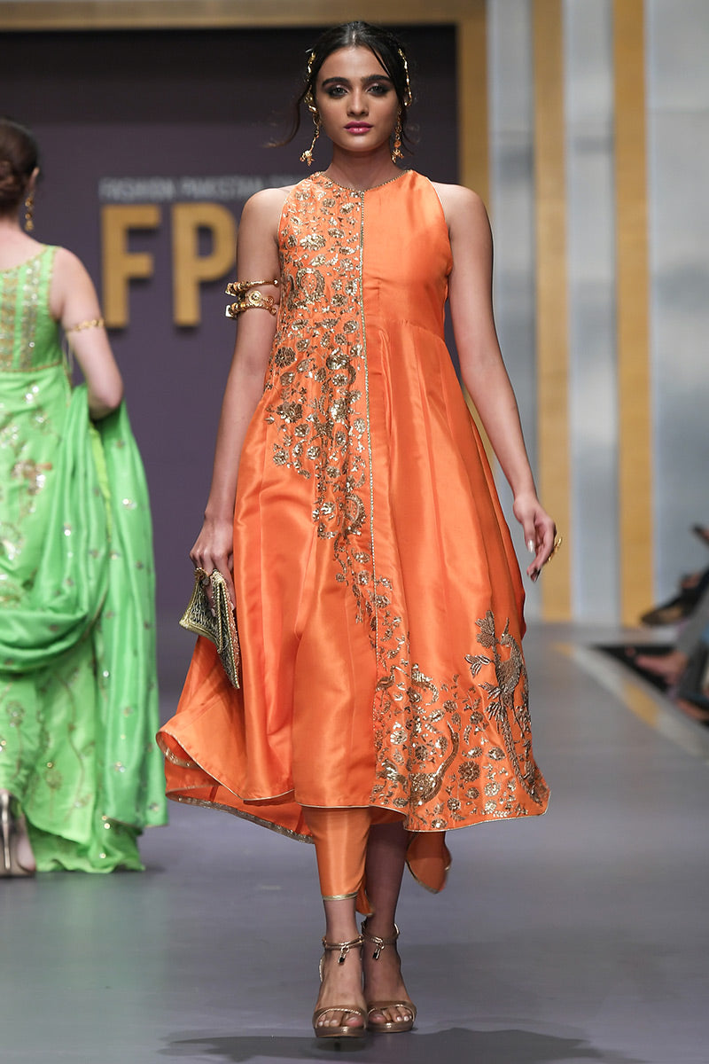 The Pink Tree Company | Wedding Wear | TANGERINE PHOENIX - Pakistani Clothes for women, in United Kingdom and United States