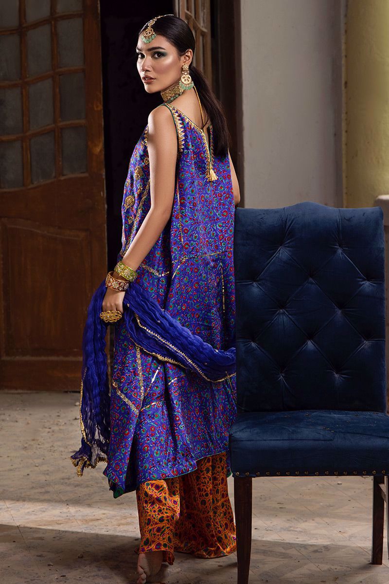 The Pink Tree Company | Wedding Wear | COBALT BLUE - Pakistani Clothes for women, in United Kingdom and United States