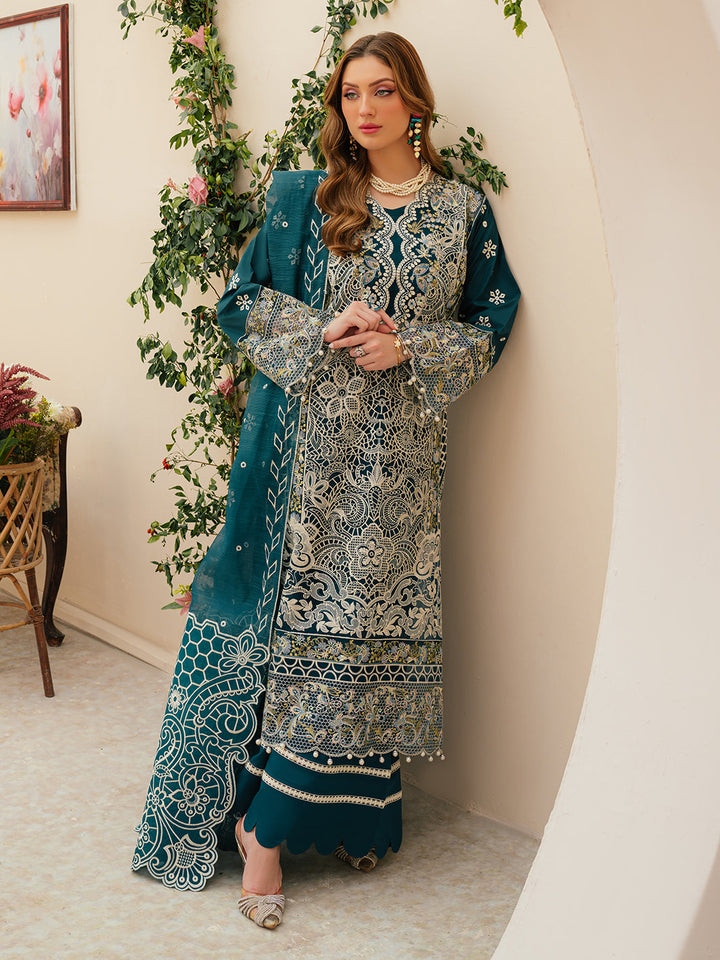 Mahnur | Allenura Luxury Lawn 24 | TUSCANY - Pakistani Clothes for women, in United Kingdom and United States