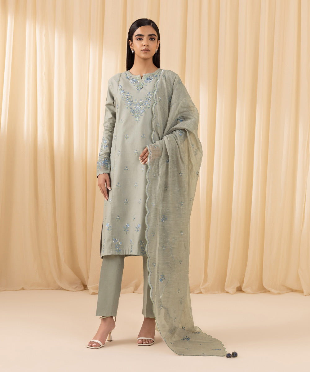 Sapphire | Festive 24 | COTTON SATIN SUIT 46