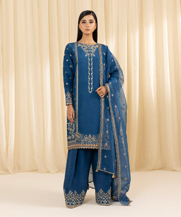 Sapphire | Festive 24 | RAW SILK SUIT SS09