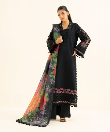 Sapphire | Fall Winter 25 | 3 Piece - Embroidered Dobby Suit U3PEST25V829