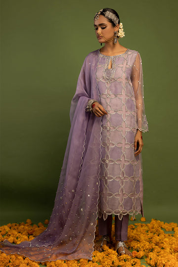 Wardha Saleem | Luxury Pret Traditional Wear | SARAAB - LILAC HEAVY FORMAL (2 PC)