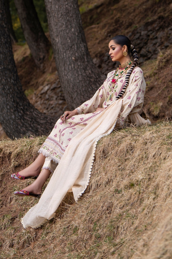 Ittehad | Hussan e Jahan Lawn | SLUB LAWN DUPATTA S02 - Pakistani Clothes for women, in United Kingdom and United States