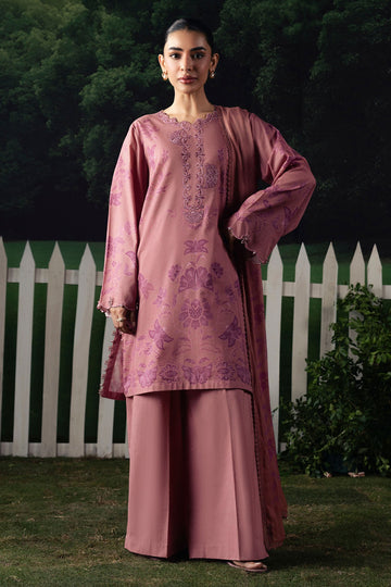 Cross Stitch | The Moonsoon Edit 26 | BLUSH ESSENCE-3PC PRINTED SUIT
