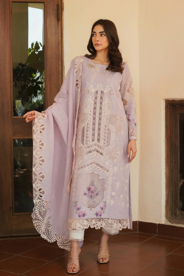 Manara | Luxury Lawn 24 | LILLIA - Hoorain Designer Wear - Pakistani Designer Clothes for women, in United Kingdom, United states, CA and Australia