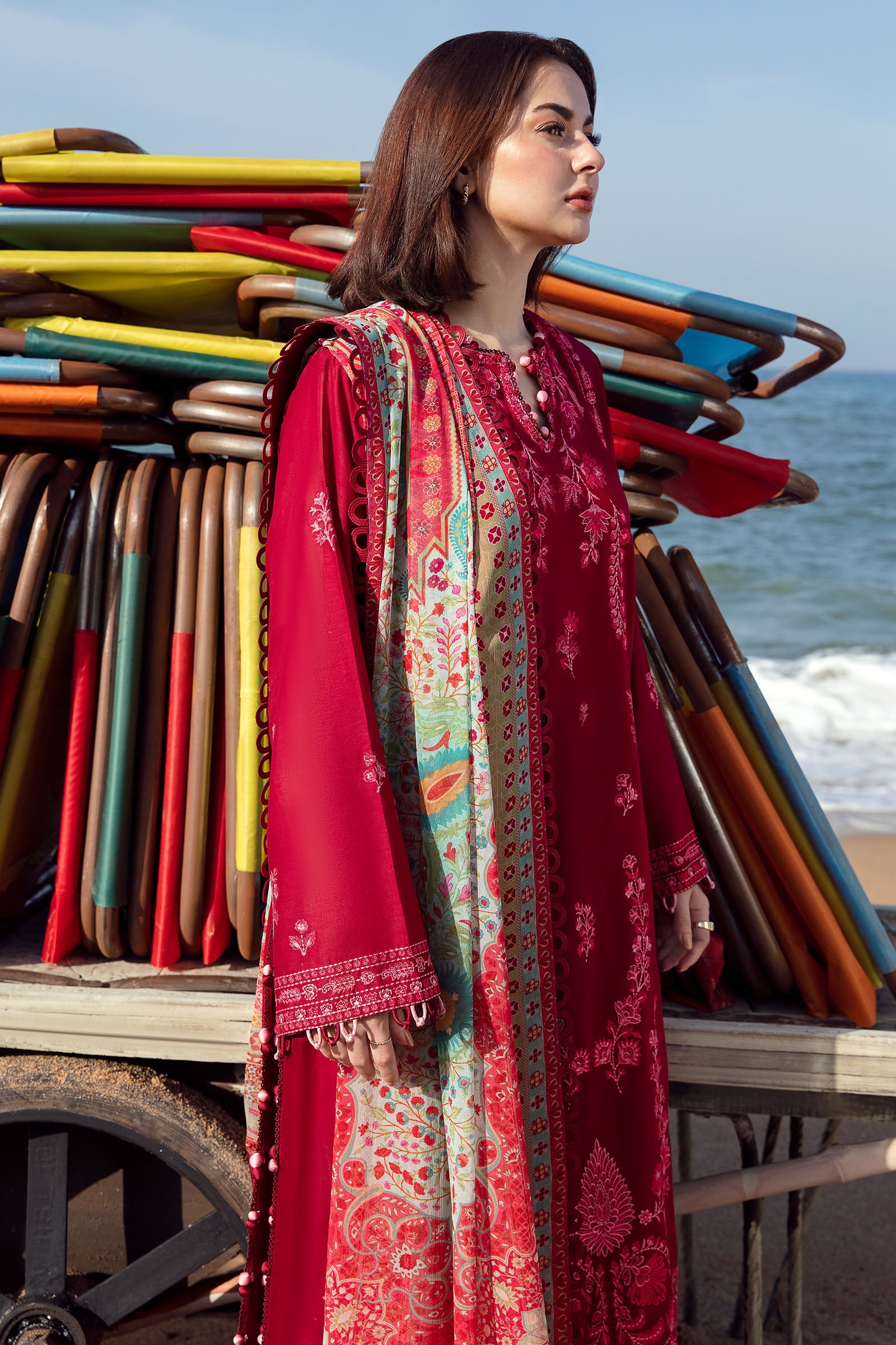 Zaha | Embroidered Lawn Collection | EIRA (ZL23-10 B) - Pakistani Clothes for women, in United Kingdom and United States