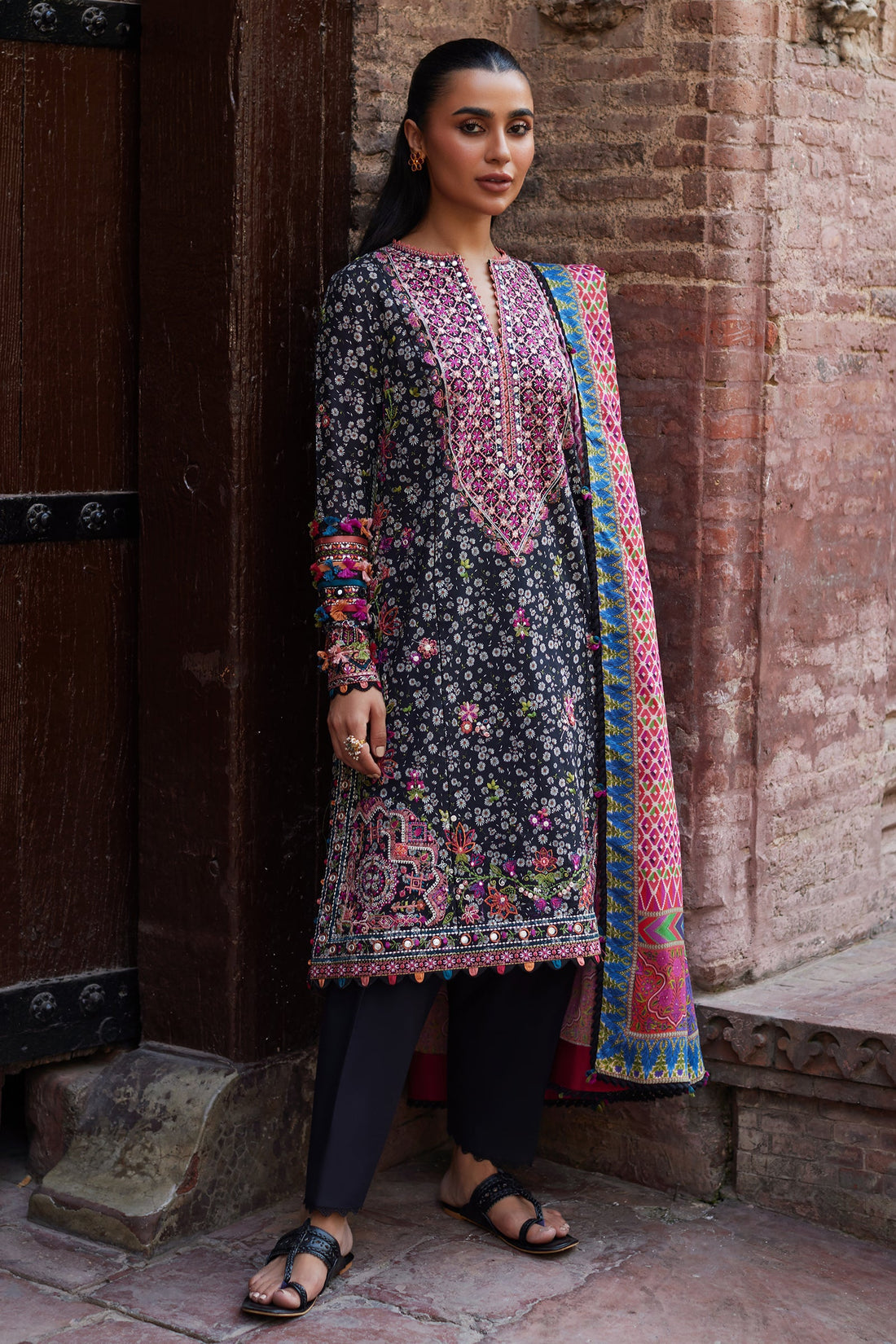 Zaha | Festive Lawn 24 | NIHAN (ZF24-10) - Pakistani Clothes for women, in United Kingdom and United States