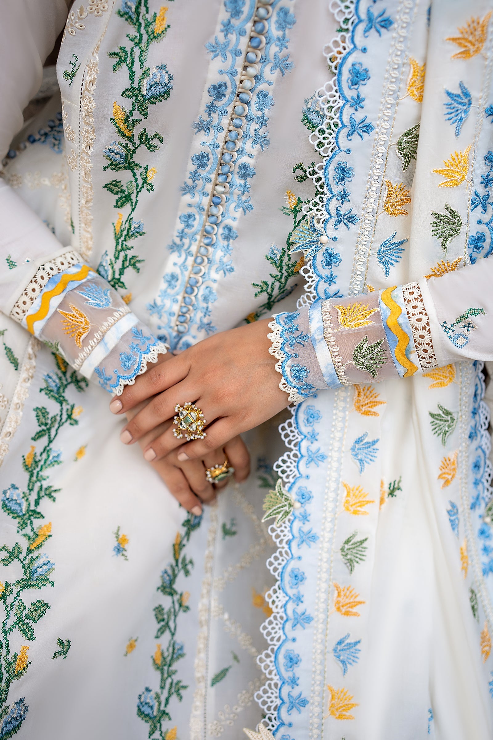 Zaha | Festive Lawn 24 | LEYA (ZF24-08) - Pakistani Clothes for women, in United Kingdom and United States