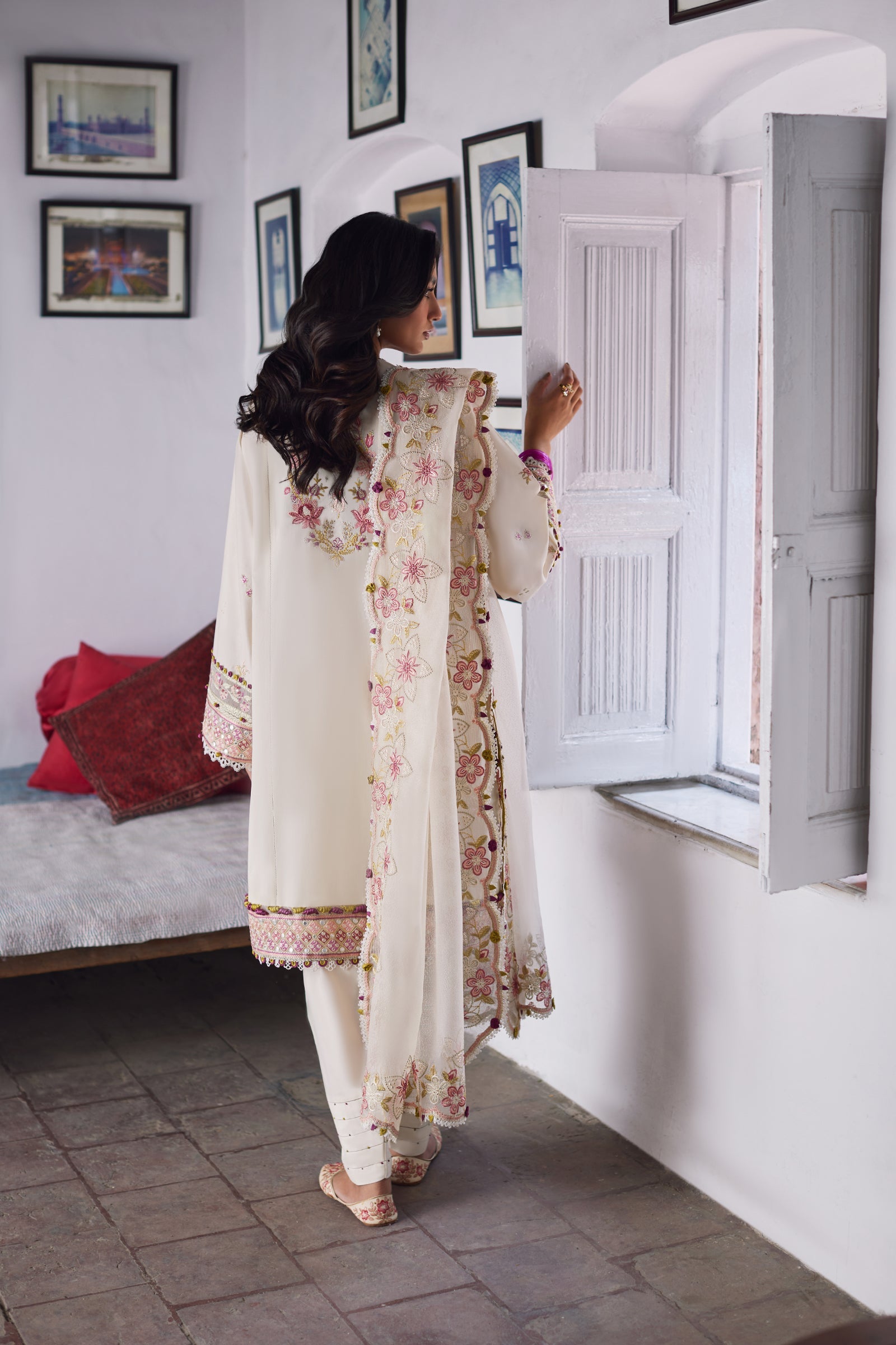 Zaha | Festive Lawn 24 | ELA (ZF24-05) - Pakistani Clothes for women, in United Kingdom and United States